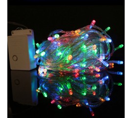 Светодиодная гирлянда "Стринг" 50 led, 5 м, 8 режимов, цветная