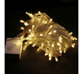 Светодиодная гирлянда "Стринг" 50 led, 5 м, 8 режимов, теплый белый