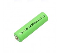 Аккумуляторная батарейка АА, 2000mAh, 1,2V, Ni-MH
