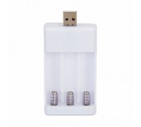 Зарядний пристрій для акумуляторних батарей, USB, тип - AA / AAA, Ni-Cd / Ni-MH