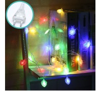 Гирлянда "Сердечки", 100led, 10 м, 8 режимов, цветная, от сети