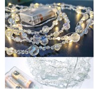 Світлодіодна гірлянда "Намиста акрилові", 2 м, 20 led, на батарейках