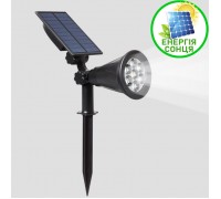 Прожектор для ландшафтного підсвічування на сонячній батареї 7LED, 3W, білий