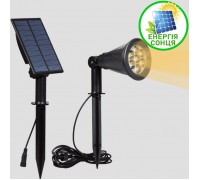 Сплит-прожектор для ландшафтной подсветки на солнечной батарее 7LED, 3W, теплый белый