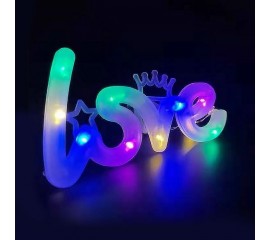 Світлодіодний декор "Love", 3 режими світла, кольорова