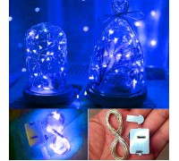 Світлодіодна нитка, 3 режими, 30 led, 3 м, синя