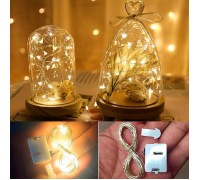 Светодиодная нить, 3 режима, 20 led, 2 м, теплый белый