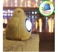 Светодиодная садовая фигурка "Воробушек", на солнечной батарее