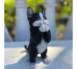 Фигурка "Реалистиный котенок черный"  21 см