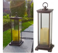 Вуличний ліхтар для саду, двору, тераси, Е27, 220V, коричневий з патиною, 56 см, 880422-80