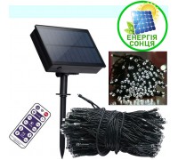 Солнечная гирлянда "Стринг" с пультом ДУ, 200led, 20 метров,  белый