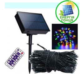 Солнечная гирлянда "Стринг" с пультом ДУ, 500led, 50 метров, цветная