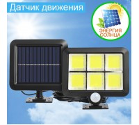 Настенный сплит прожектор 100COB-2, на солнечных батареях, с датчиком движения