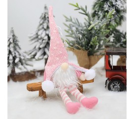 Игрушка-подвеска с подсветкой "Гном" розовый 35 см