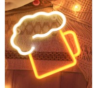 Настінний LED декор "Келих пива", батарейки/USB