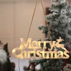 Декорація з підсвічуванням "Merry Christmas" біла