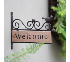 Металлическая табличка "Welcome"
