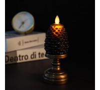 Свічка на підставці "Шишка чорна"
