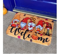Ворсовый коврик для прихожей Welcome с гномами, 40×60 см