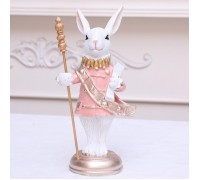 Фигурка "Заяц в розовом" 17 см
