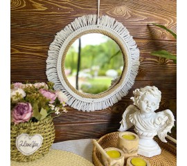 Дзеркало у стилі Boho, 32 см