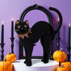 Флокированная фигурка "Ведьмин кот" 30 см