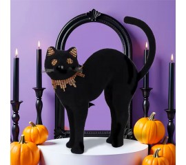 Флокированная фигурка "Ведьмин кот" 30 см