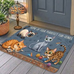 Ворсовый коврик "Котики", 40×60 см  