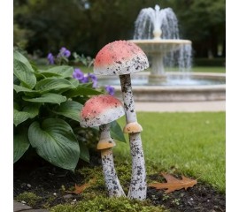 Металлические грибы 39 см