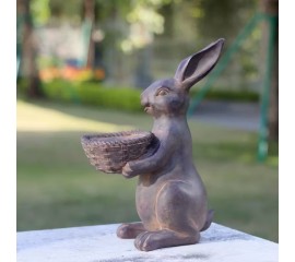 Садовая фигурка "Зайчик с корзинкой", 29 см, 00829