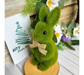 Флокований зайчик 17 см