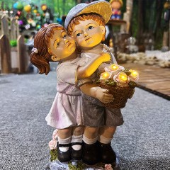 Фигура на солнечной батарее "Детки" 30 см