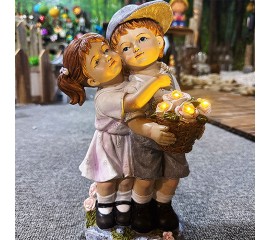 Фигура на солнечной батарее "Детки" 30 см