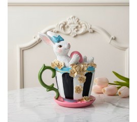 Фігурка "Кролик у чашці" 16 см