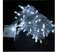 Светодиодная гирлянда "Стринг" 100 led, 10 м, 8 режимов, холодный белый