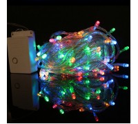 Светодиодная гирлянда "Стринг" 100 led, 10 м, 8 режимов, цветная