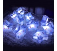 Led гірлянда "Блакитні зірочки" 10 ламп 1,5 м