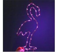 Настенный декор led фламинго