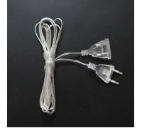 Прозрачный удлинитель для led гирлянд - 3 м