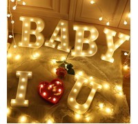 Світлодіодний декор "I Love U BABY" з сердечком