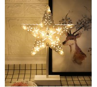 LED звезда ажурная на подставке 40см