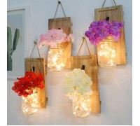 Настенная LED композиция с  нежно-розовым цветком