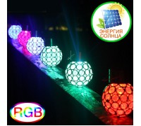 Солнечный подвесной декор "Ажурный шарик", RGB