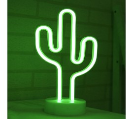 Светодиодный ночник "Неоновый кактус", usb / батарейки