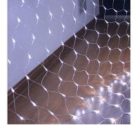 Гирлянда "Сетка", 1,5 х 1,5 м, 96 led, холодный белый