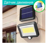 Настенный сплит прожектор 100COB на солнечных батареях, с датчиком движения